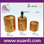 Wholesale Logo Custom Hotel Bamboo Bathroom Accessories Set China
