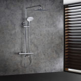 Polished Surface in Wall Thermostatic Shower