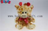 Wholesale Price Plush Giraffe Cuddly Stuffed Toy with Lips Ribbon