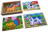Wooden 4 in 1 Puzzle in a Box