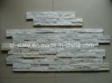 White Beige Quartz Cultured Stone Wall Cladding, Pizarra Culture Stone