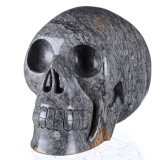 Natural Grey for Fossil Skull/Skeleton Healing Crystals Carving #7f43