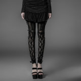 Punk Rave Top Fashion Gothic Tight Knit Legging Trousers (K-177)