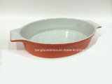 Hot Sale Oval Shape Ceramic Bakeware (Set)