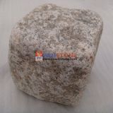 China Cheap Pink Granite Tumbled Cube Stone
