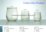 High Clear Threaded Glass Candle Jars Glass Container Glassware
