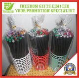 Customized Promotional Black Wood Pencil (FREEDOM-PC002)