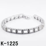 Fashion Silver Micro Pave CZ Jewellery Bracelet (K-1225)