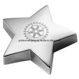 Custom Engraving Metal Star Shape Paper Weight (PW02)