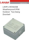 Weatherproof IP56 Outdoor Two Gang Doorbell (LWIPJ-WOS2GB)