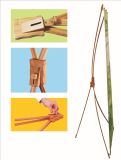 Quick Bamboo Advertising Display Free Standing X Banner Stand