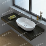 Solid Surface Pedestal Counter-Top Wash Basin/Sink (JZ9033)