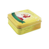 Metal Christmas Cookie Tin Box