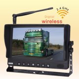 Car Camera with Wireless Backup Camera Video Monitor Grain Cart, Horse Trailer, Livestock, Tractor, Combine, RV - Universal, Waterproof, up to 4 Camera
