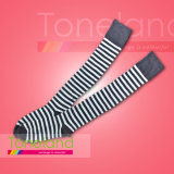 Ladies Fashion Striped Knee Over Socks (WKA0003)