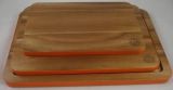 Acacia Wooden Cutting Board with Colored Edge