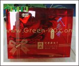 Red PVC Plastic Gift Packaging Box (Green-49)