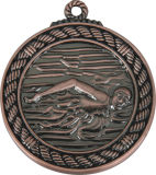5cm Swimming Competition Metal Medallion