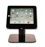 Tablet Desktop Stand with a Locking Enclosure