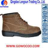 Suede Leather Rubber Soled Safety Work Footear (GWRU-GB042)