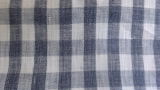 Flax Linen Melange Fiber Check Fabric