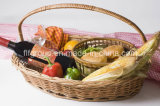 Handmade Oval Handled Food Willow Tray