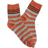 Lady Bamboo Sock with Stripe Wp-116