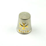 Zinc Alloy Thimble Souvenir Gift with Gold Plated Logo