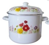 Enamel Stock Pot with Cover (CY755D)