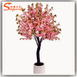 2015 Plastic Artificial Bonsai Cherry Blossom Tree