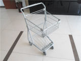 Double Tiers Canada Style Supermarket Trolley