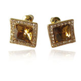 Fashion Jewelry-Square Stud Earrings (E12459)