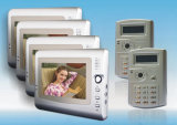 Hand-Free Video Door Phone, Intercom System, 3 Ways Unlock, 1 Cam 4 Monitors J70-PC 2V4