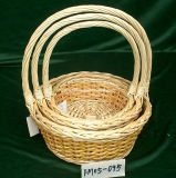 Natural Handled Willow Basket (FM05-097)