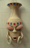 Pottery Art Craft Home Decoration: Women Vase