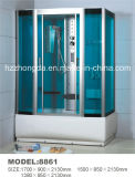 Blue Large Rectangle Shower Room for Bathroom with Toughened Glass (1700*900*2130mm)