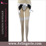 New Mesh Stockings with Lace Garter Belt for Women (DY01-015A)