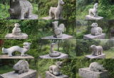 12 Stone Carving Animal Sculpture