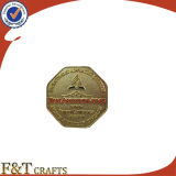 Round Corners Gold Metal Cheap Security Badge