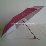Three Fold Sliver Coated UV Protection Umbrella (YS-3F044A)