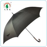 Black Pongee Straight Umbrella