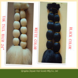 20 Inch White and Black Color Yak Tail Hair Animal Hair