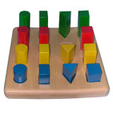 Montessori Material-Shapes Block Wooden Toys