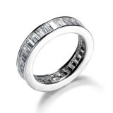 Fashion Hot Selling Jewellery Baguette CZ Stone Band Ring