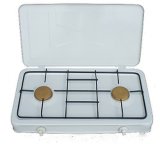 Two Brass Burner Gas Cooker
