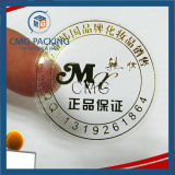 Customized Golden Adhesive Sticker Labels