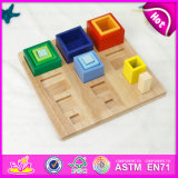 2015 Cheap Wooden Toy Building Block Toy for Kids, Colorful Wooden Block Toy Wholesale, Building Block Brain Training Toys W13e045