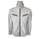 The Most Popular Life Jacket, Mens White Leather Jacket