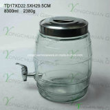 8.5L Glass Beverage Dispenser with Metal Stand