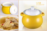 2.3L Colored Glaze Ceramic Casserole Soup Pot